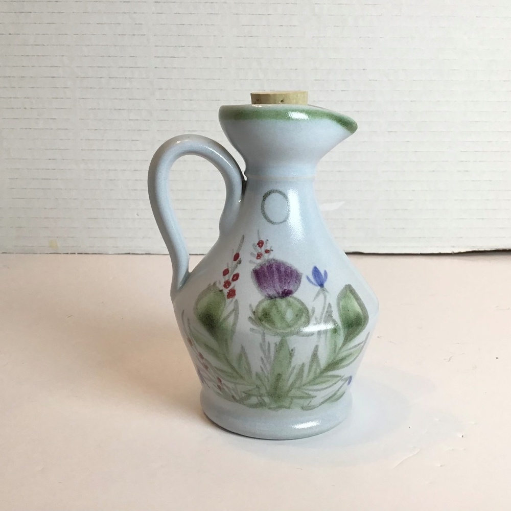 VTG Buchan Stoneware Thistle pitcher creamer made in Portobello, Scotland
